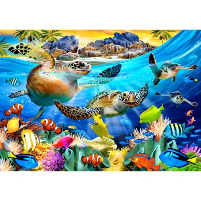 Puzzle Turtle Beach - 1000 pièces -Bluebird-Puzzle-F-90236