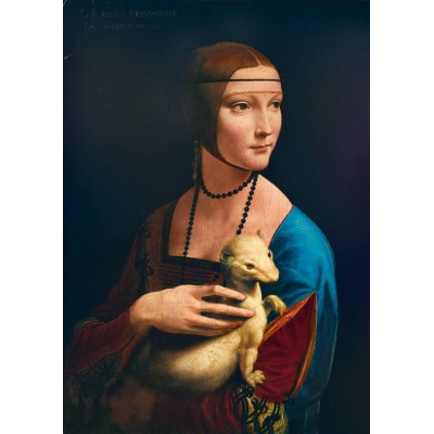Bluebird-Puzzle - 1000 pieces - Leonardo Da Vinci - Lady with an Ermine, 1489