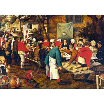 Bluebird-Puzzle - 1000 pieces - Pieter Brueghel the Younger - Peasant Wedding Feast
