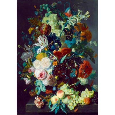 Bluebird-Puzzle - 1000 pieces - Jan Van Huysum - Still Life with Flowers and Fruit, 1715