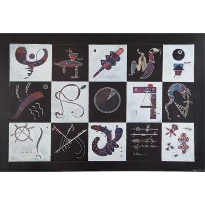Bluebird-Puzzle - 1000 pieces - Kandinsky - Quinze, 1959