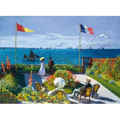 Bluebird-Puzzle - 3000 pieces - Claude Monet - Garden at Sainte-Adresse, 1867