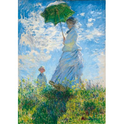 Bluebird-Puzzle - 1000 pieces - Claude Monet - Woman with a Parasol - Madame Monet and Her Son
