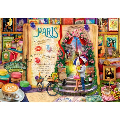 Bluebird-Puzzle - 1000 pieces - Life is an Open Book Paris