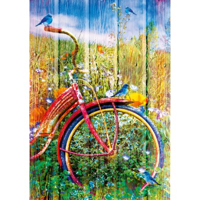 Bluebird-Puzzle - 1000 pieces - Bluebirds on a Bicycle