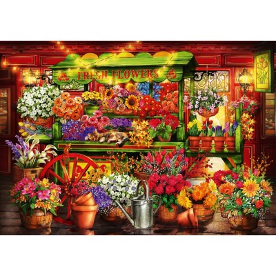 Bluebird-Puzzle - 1000 pieces - Flower Market Stall