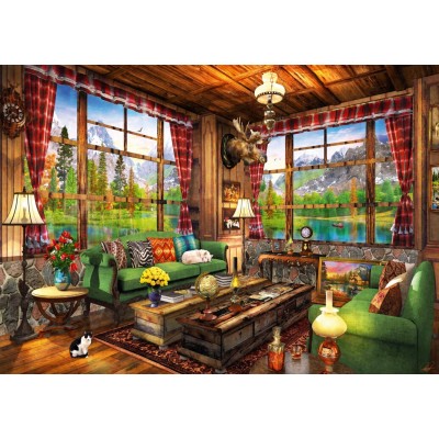 Bluebird-Puzzle - 1000 pieces - Mount Cabin View