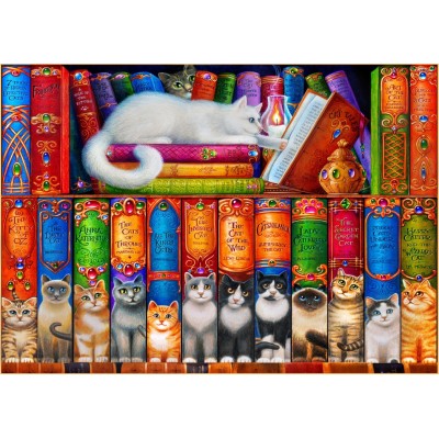 Bluebird-Puzzle - 150 pieces - Cat Bookshelf
