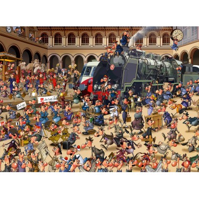 Bluebird-Puzzle - 3000 pieces - François Ruyer - French Train Station