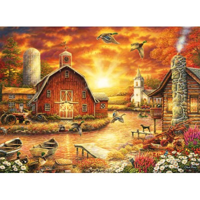 Bluebird-Puzzle - 3000 pieces - Chuck Pinson - Honey Drip Farm