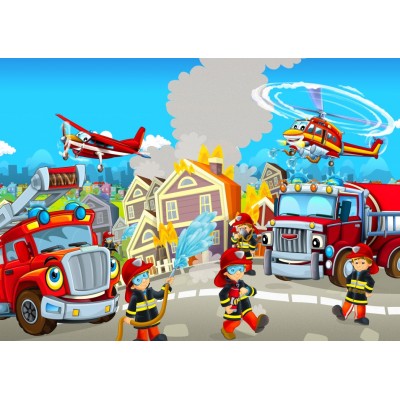 Bluebird-Puzzle - 48 pieces - Fire Rescue Team
