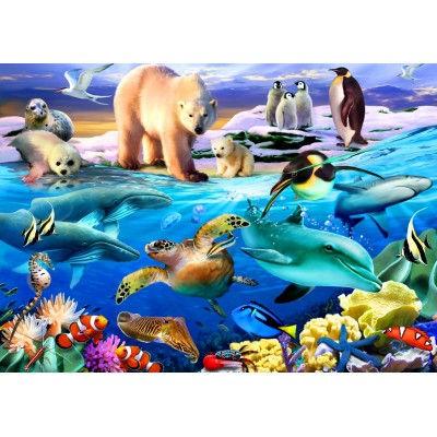 Bluebird-Puzzle - 204 pieces - Oceans of Life