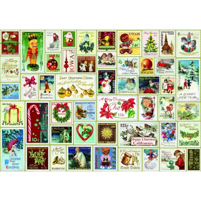 Bluebird-Puzzle - 1000 pieces - Christmas Stamps