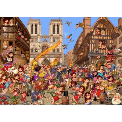 Bluebird-Puzzle - 1500 pieces - La Cour des Miracles !