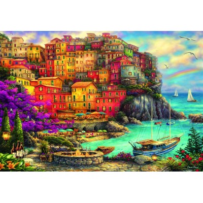 Bluebird-Puzzle - 1000 pieces - A Beautiful Day at Cinque Terre