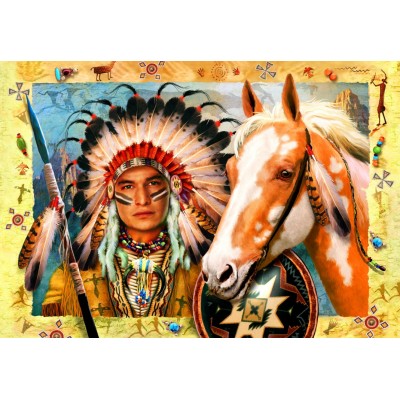 Bluebird-Puzzle - 1000 pieces - Indian Chief