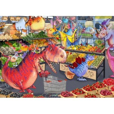 Bluebird-Puzzle - 1500 pieces - Shopping des Dinosaures