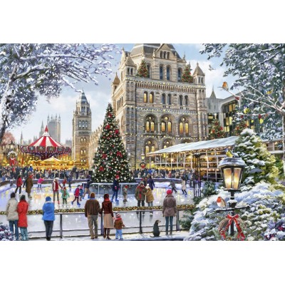 Bluebird-Puzzle - 1000 pieces - Skating Outside Natural History Museum