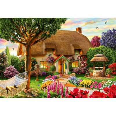 Bluebird-Puzzle - 1000 pieces - Thatched Cottage