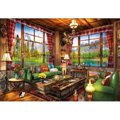 Bluebird-Puzzle - 1000 pieces - Mount Cabin View