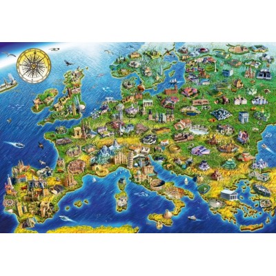 Bluebird-Puzzle - 1000 pieces - European Landmarks