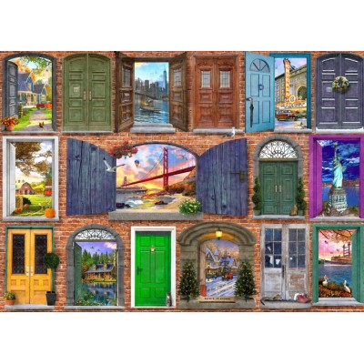 Bluebird-Puzzle - 500 pieces - Doors of USA