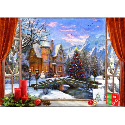 Bluebird-Puzzle - 500 pieces - Christmas Mountain View