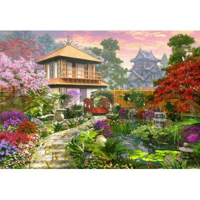 Bluebird-Puzzle - 1000 pieces - Japan Garden