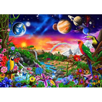 Bluebird-Puzzle - 500 pieces - Cosmic Paradise