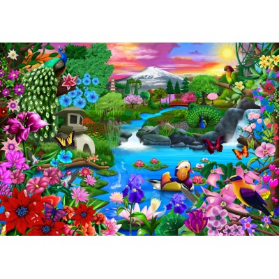 Bluebird-Puzzle - 1000 pieces - Oriental Paradise