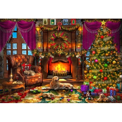 Bluebird-Puzzle - 1000 pieces - Cosy Christmas Room