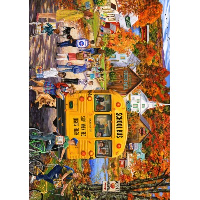 Bluebird-Puzzle - 2000 pieces - The School Bus