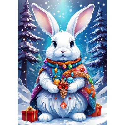 Bluebird-Puzzle - 500 pieces - Winter Bunny