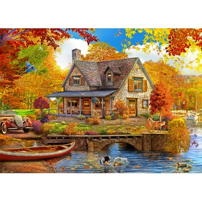 Bluebird-Puzzle - 500 pieces - Lake house