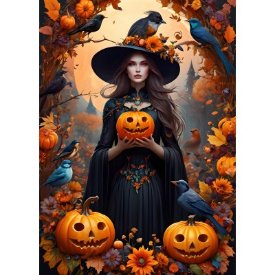 Bluebird-Puzzle - 500 pieces - Halloween Witch