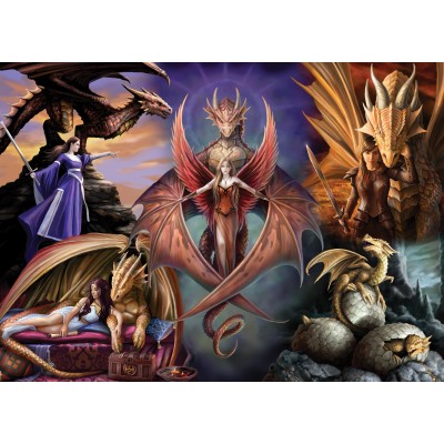 Bluebird-Puzzle - 1000 pieces - Anne Stokes - Dragon Fellowship