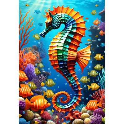 Bluebird-Puzzle - 1000 pieces - Seahorse