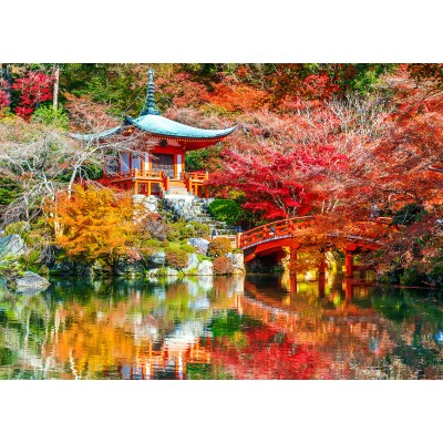 Bluebird-Puzzle - 500 pieces - Temple Daigo-ji en Automne, Kyoto