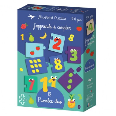 Bluebird-Puzzle - 24 pieces - Puzzles duo - J'apprends à Compter