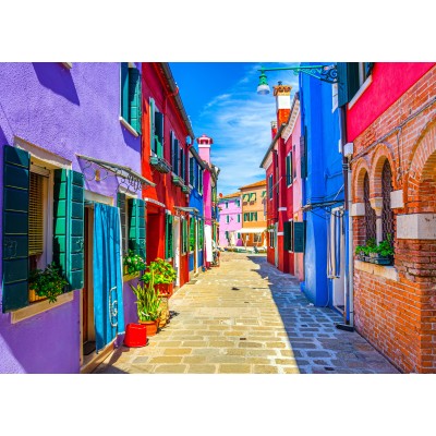 Bluebird-Puzzle - 500 pieces - Maisons Colorées - Burano