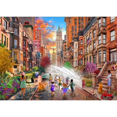 Bluebird-Puzzle - 500 pieces - Hot Summer Days NYC
