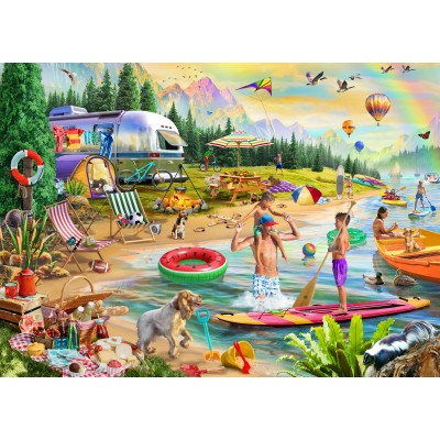 Bluebird-Puzzle - 500 pieces - Lakeside Summer Camp