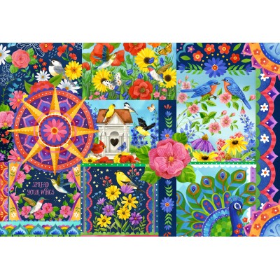 Bluebird-Puzzle - 1000 pieces - The Colours of Spring