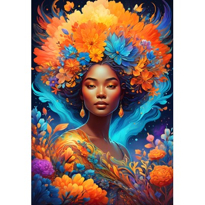 Bluebird-Puzzle - 1000 pieces - Flower Power