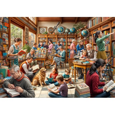 Bluebird-Puzzle - 2000 pieces - Bookstore