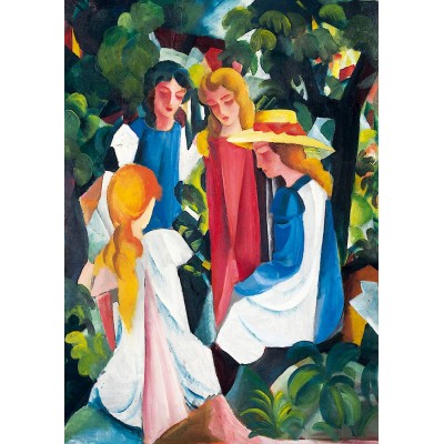 Puzzle  Art-by-Bluebird-60082 August Macke - Four Girls, 1913