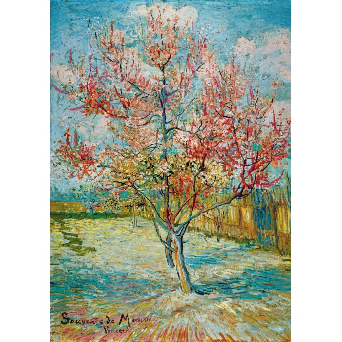 Puzzle Art-by-Bluebird-60116 Vincent Van Gogh - Pink Peach Trees (Souvenir de Mauve), 1888