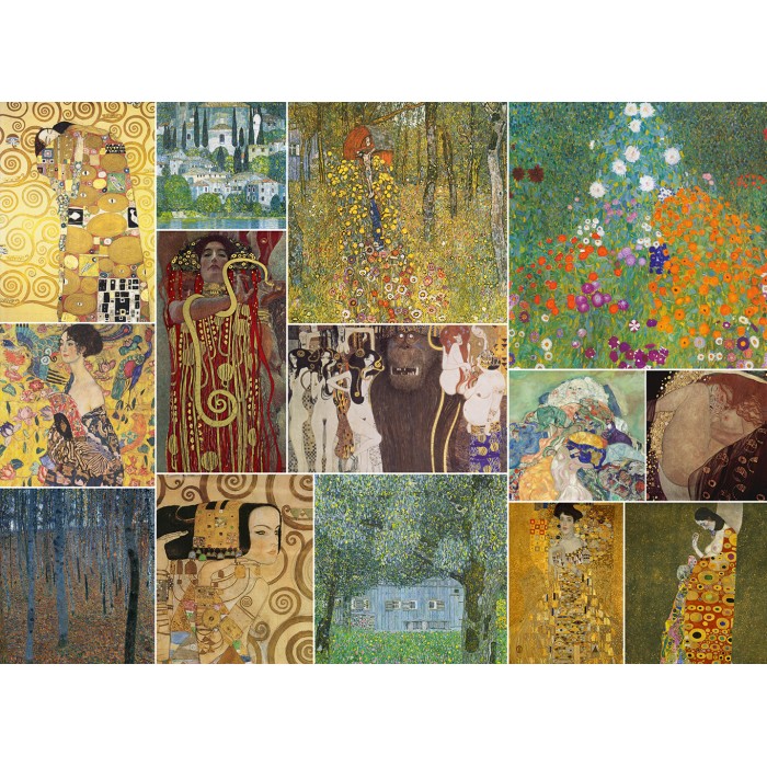 Puzzle Art-by-Bluebird-60156 Gustave Klimt - Collage