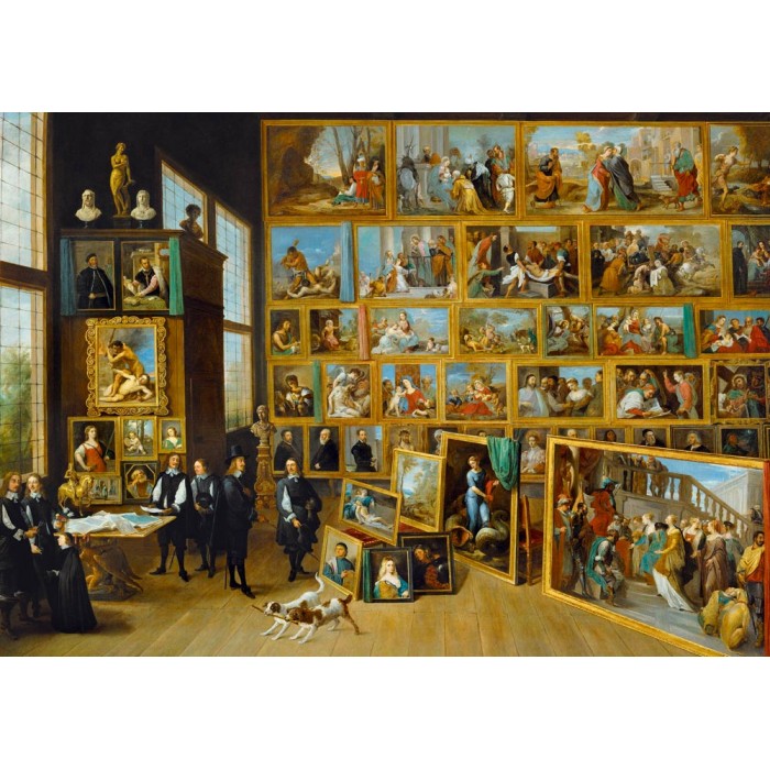 Puzzle Art-by-Bluebird-F-60290 David Teniers the Younger - The Art Collection of Archduke Leopold Wilhelm in Brussels, 1652