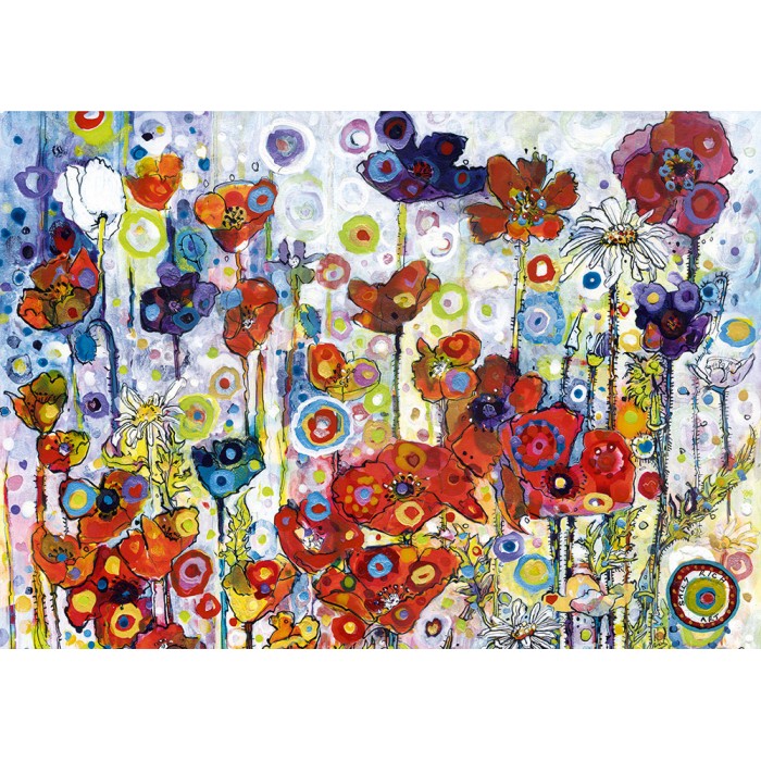 Puzzle Art-by-Bluebird-F-60311 Sally Rich - Poppies - Paysage